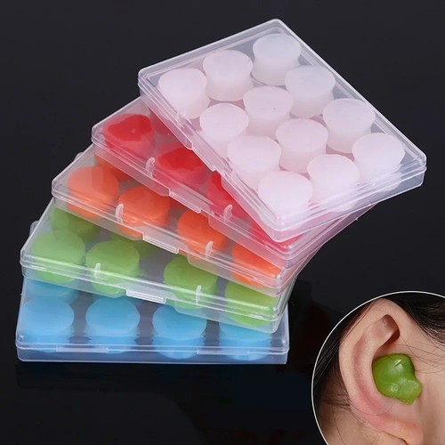 12er set silikon ohrstöpsel - 12er-set, silikon-ohrstöpsel